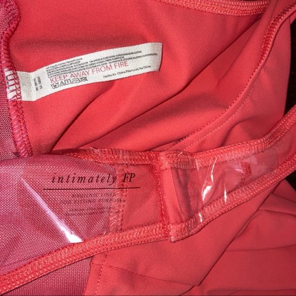 Free People Keep It Sleek Bodysuit NEW WITH TAGS Coral - Picture 12 of 16